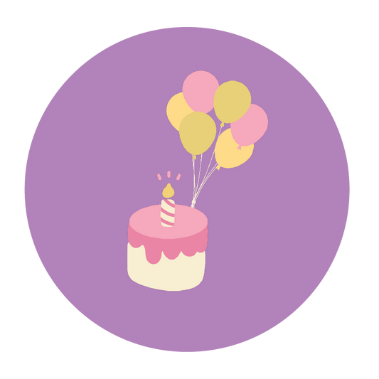 Balloons and Cake